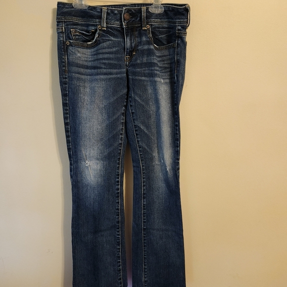 American Eagle Outfitters Dark Blue Boot Cut Jeans - Picture 1 of 9